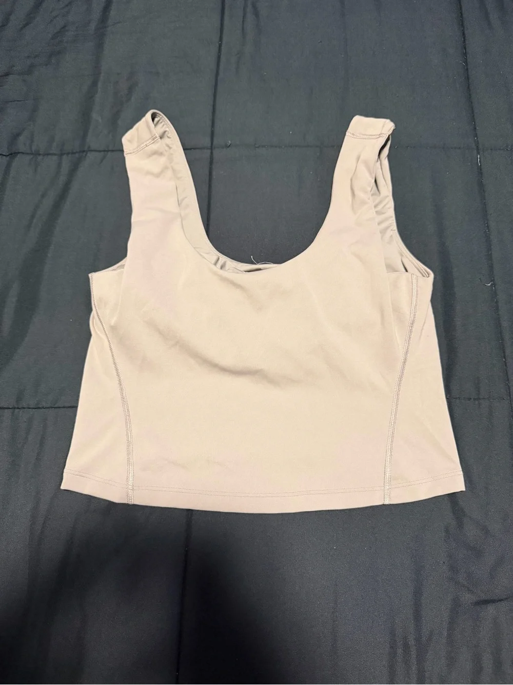 Women’s Lululemon Scoop Neck Cropped Tank Top - Beige